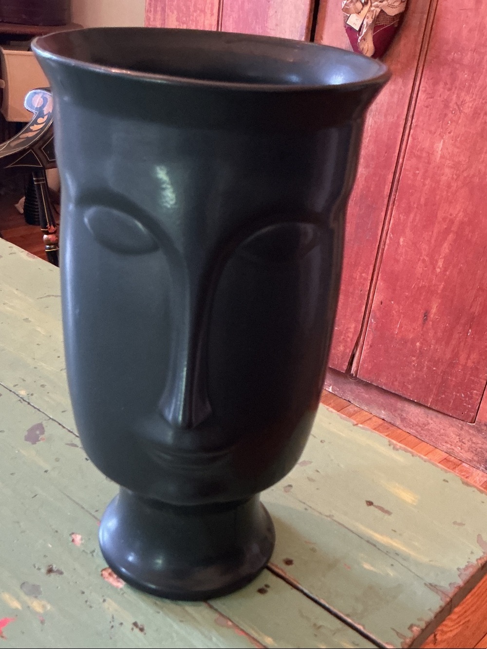 Ceramic Face Vase - Home Accents